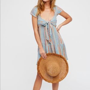 FP One Maia Striped Wrap Mini Dress
